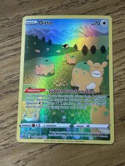Pokemon TCG Ditto Crown Zenith-Galarian Gallery Holo Ultra Rare Card GG22/GG70 - Image 1
