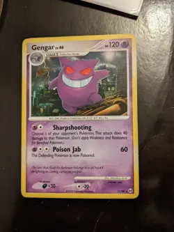 Pokemon Gengar Card 17/99 Arceus Regular Non-Holo NM/ Condition 2009 TCG Rare - Image 4