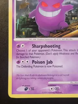 Gengar 17/99 Regular Rare Arceus 2009 Vintage Pokemon TCG Card - Image 3