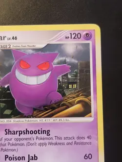 Gengar 17/99 Regular Rare Arceus 2009 Vintage Pokemon TCG Card - Image 5