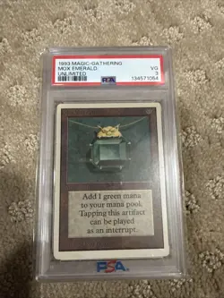 Mox Emerald- Unlimited (Power 9) | PSA 3 VG | Vintage MTG - Image 2