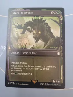 Alpha Deathclaw (Showcase) PIP Universes Beyond: Fallout #336 MTG Magic LP/NM - Image 1