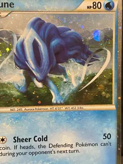 Suicune HGSS21 Holo LP Pokemon 2010 Tin Promo FART SWIRL - Image 5