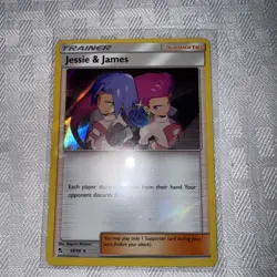 Pokemon Sun & Moon Hidden Fates 58/68 Jessie & James Holo Rare NM - Image 1