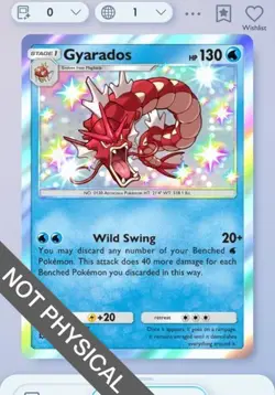 Pokemon TCG POCKET - Gyarados Shiny 1⭐, Wisdom of Sea and Sky, English - Image 1