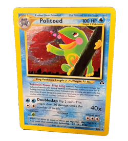 Pokemon TCG Politoed 8/75 Neo Discovery Unlimited Holo HOLO SWIRL NM Holographic - Image 1