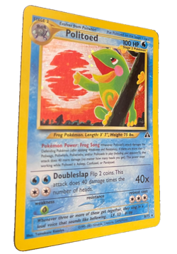 Pokemon TCG Politoed 8/75 Neo Discovery Unlimited Holo HOLO SWIRL NM Holographic - Image 3