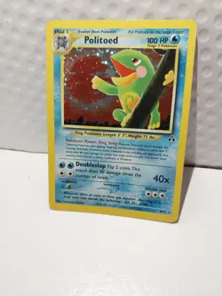 Pokemon TCG Politoed Neo Discovery 8/75 Unlimited Holo Rare - Image 1