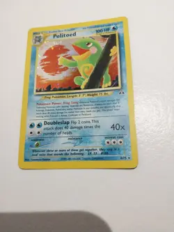 Pokemon TCG Politoed Neo Discovery 8/75 Unlimited Holo Rare - Image 3