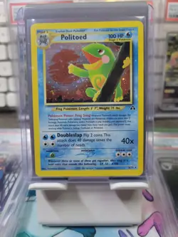 Pokemon TCG Politoed Neo Discovery Holo Card 8/75 - Image 1