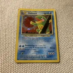 Politoed 8/75 Neo Discovery Holo MP/HP Pokemon Card 2001 WOTC Vintage TCG - Image 1