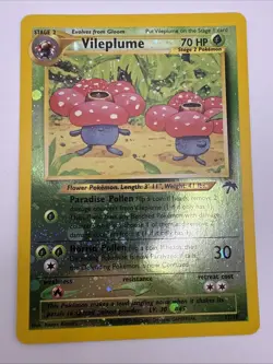 Vileplume 17/18 Southern Islands Reverse Holo Rare Vintage Pokemon Card - Image 3