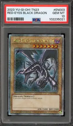 Yu-Gi-Oh! Red-Eyes Black Dragon Quarter Century Secret Rare TN23-EN003 PSA 10 - Image 1