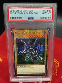 Red-Eyes Black Dragon TN23-EN003 Yugioh (Quarter Century Secret Rare) PSA 10 - Image 1