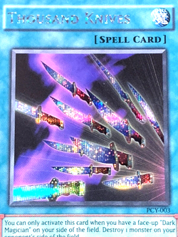 yugioh Thousand Knives PCY-003 Secret Rare Unlimited Edition new card mint - Image 2