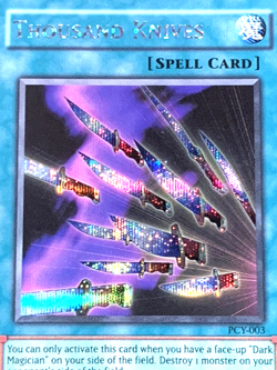 yugioh Thousand Knives PCY-003 Secret Rare Unlimited Edition new card mint - Image 3