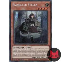 Yugioh Exosister Stella MP23-EN253 Secret Rare 1st Edition NM - Image 1