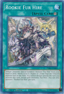 3x Rookie Fur Hire PHRA-EN065 YuGiOh! TCG 1st Ed Common Playset - Image 1
