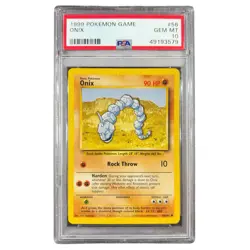 🔥 Onix - Pokemon Base Set 1999 - PSA 10 GEM MINT - Vintage WOTC - #56 - Image 1