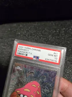 PSA 10 2000 Pokemon Game Topps Chrome Parasect TV Rare Set Series 1 GEM MINT 47 - Image 3