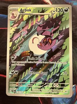 Arbok 176/162 Illustration Rare Pokemon TCG Temporal Forces NM - Image 1
