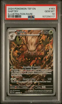 2024 POKEMON TEF EN-TEMPORAL FORCES ILLUSTRATION RARE #163 SHIFTRY PSA 10 - Image 1