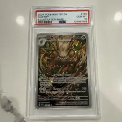 2024 POKEMON TEF EN-TEMPORAL FORCES ILLUSTRATION RARE #163 SHIFTRY PSA 10 - Image 1