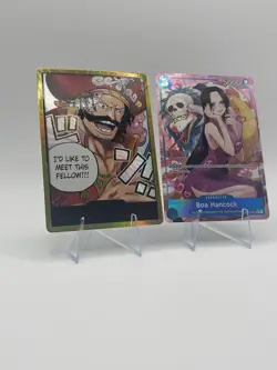 One Piece Card Game Boa Hancock Character & Don!! Foil Cards Lot OP13 - Image 2