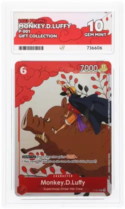 2023 One Piece Monkey D Luffy Gift Collection 2023 #P-001 ACE 10 GEM MT - Image 1