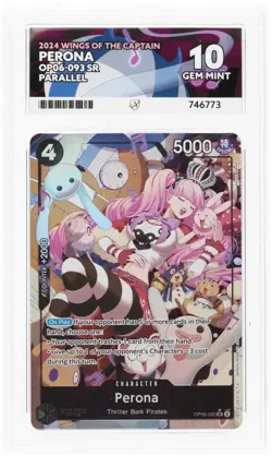 PERONA ALT ART OP06-093 - One Piece Wings of the Captain - ACE 10 GEM MINT - Image 1