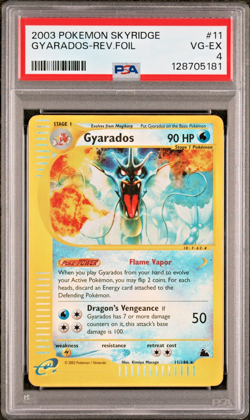 PSA 4 2003 Skyridge Gyarados Reverse Holo Foil 11/144 WOTC E-Reader Pokemon - Image 1