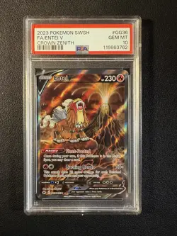 ENTEI V 2023 Pokemon #GG36/GG70 PSA 10 GEM-MINT Crown Zenith FULL ART Graded! - Image 1