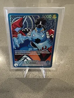 Jinbe (Alt Art) OP14-040 Leader One Piece The Azure Sea’s Seven Near Mint - Image 1