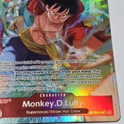 One Piece Card Game Monkey.D.Luffy OP12-015 Legacy of the Master Foil English - Image 4