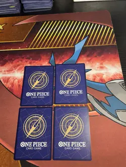 One Piece Monkey d luffy OP12-015 SR Playset x4 Legacy of the master Nm - Image 2