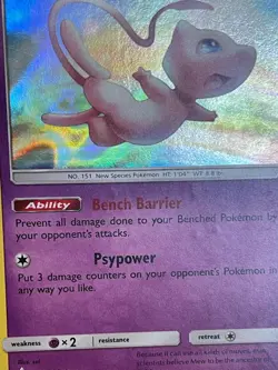 POKEMON MEW 76/214 RARE HOLOFOIL UNBROKEN BONDS MP CARD - Image 4