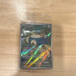 Pokemon TCG Snorlax SVP051 Holo Promo Card S&V Full Art 2023 POKEMON CENTER - Image 1