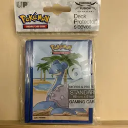 Pokemon TCG Ultra Pro Gallery 2020 Seaside Lapras Card Protector Sleeves 65Count - Image 1