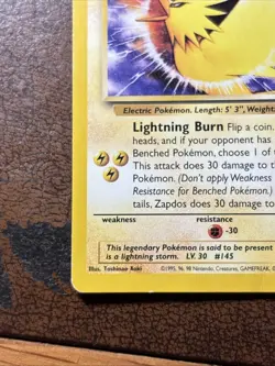 Zapdos Promo Card 23/53 WOTC Regular Clean Condition - Image 2