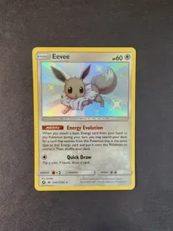 Pokemon TCG Eevee SV41/SV94 Hidden Fates Shiny Vault Holo Card 2019 - Image 1