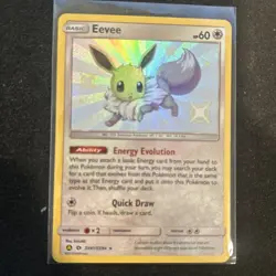 Eevee SV41/SV94 Hidden Fates 2019 SHINY Vault Holo Rare Pokemon Card TCG - Image 1