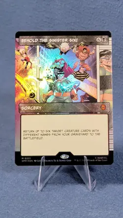 Behold the Sinister Six! (Borderless) Marvel's Spider-Man Foil - Image 1