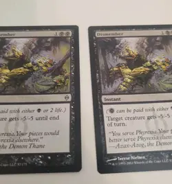 4x X4 Dismember New Phyrexia Regular Magic Mtg Playset NM-LP - Image 4