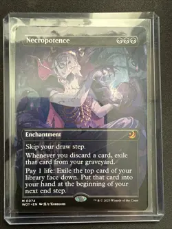 Necropotence (Anime Borderless) Wilds of Eldraine: Enchanting Tales Regular - Image 1