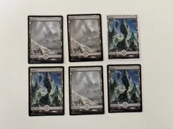 Waste Basic Land Lot of 6 Cards from Various Sets - Image 1