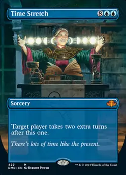 Time Stretch (Borderless Alternate Art) [Dominaria Remastered] Near Mint - Image 1