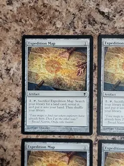 Expedition Map 4x *PLAYSET* MtG Zendikar Played Worldwake - Image 3