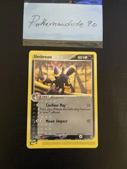 Umbreon #24/100 Pokemon TCG WOTC E-Series Sandstorm Non Holo Rare e-reader - Image 2