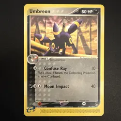 Pokemon TCG Umbreon EX Sandstorm Card 24/100 Regular Rare 2003 - Image 1