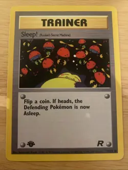 Pokemon-Sleep! (Rocket's Secret Machine) 79/82 Team Rocket Regular First Edition - Image 1